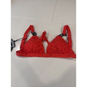 NIP Dixxon Premium Swimwear Gold Digger Bougie Bikini Top Size M